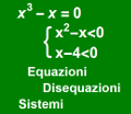 Equazioni - Disequazioni - Sistemi